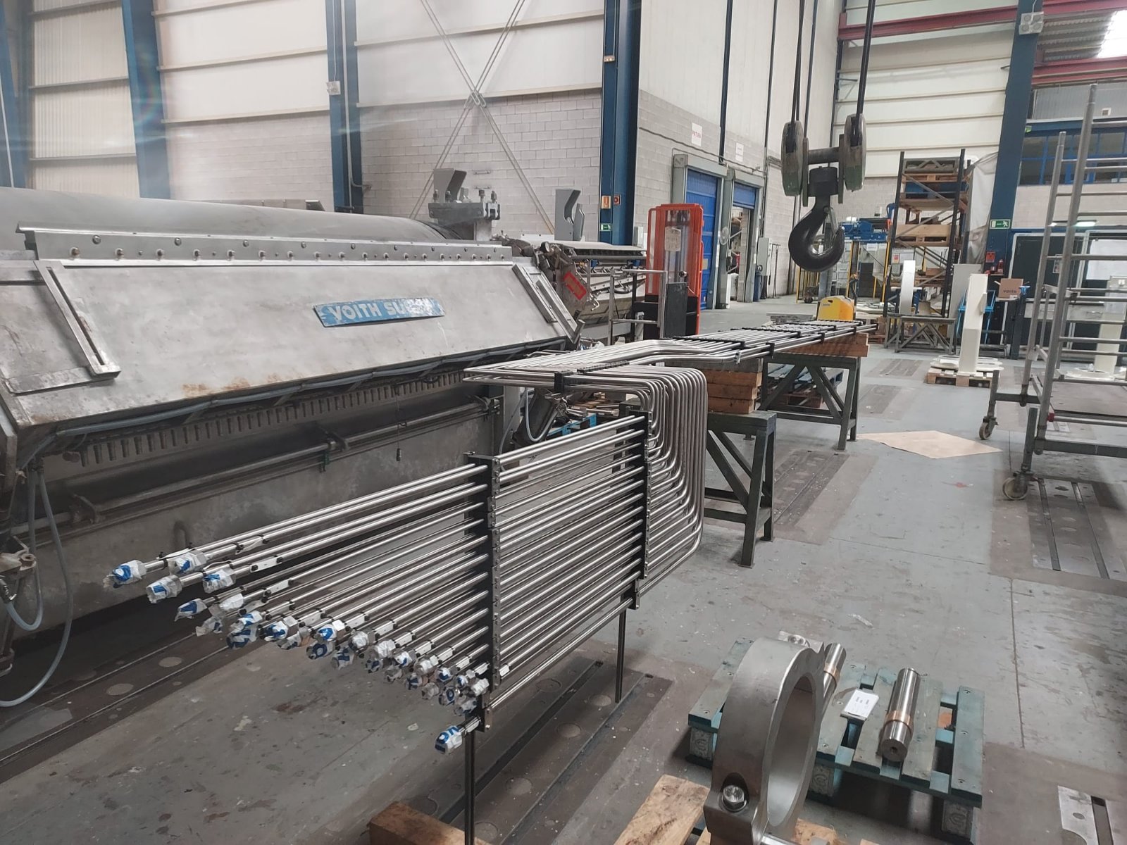 Feixe tubular em inox